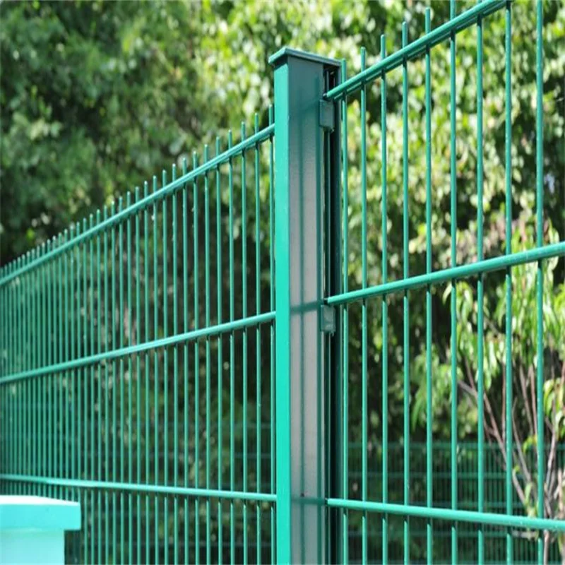 Anti-climb High Security Powder Coated 2D Double Wire Welded Mesh Fence for Perimeter Fencing