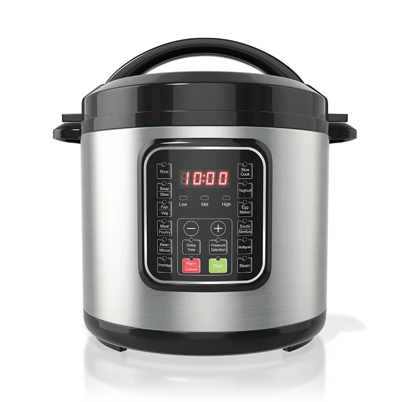 Smart 5L Electric Pressure Rice Cooker Small Size Micro-Computer Controlled German Operating Language for Household Use