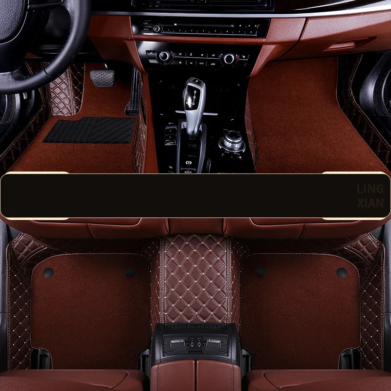 Car floor mats for toyota 4runner lc prado 150 prius volkswagen caddy golf tpe vw passat b6 winter honda civic 2016