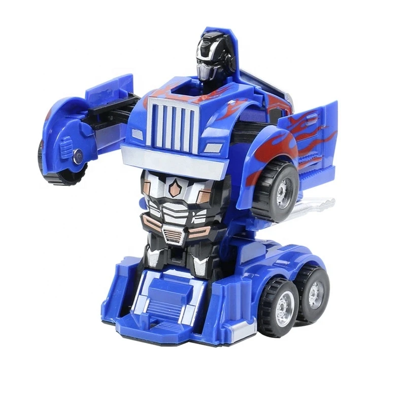 
Hot sale cheap mini plastic strike changed transformed robot kids baby car toy 