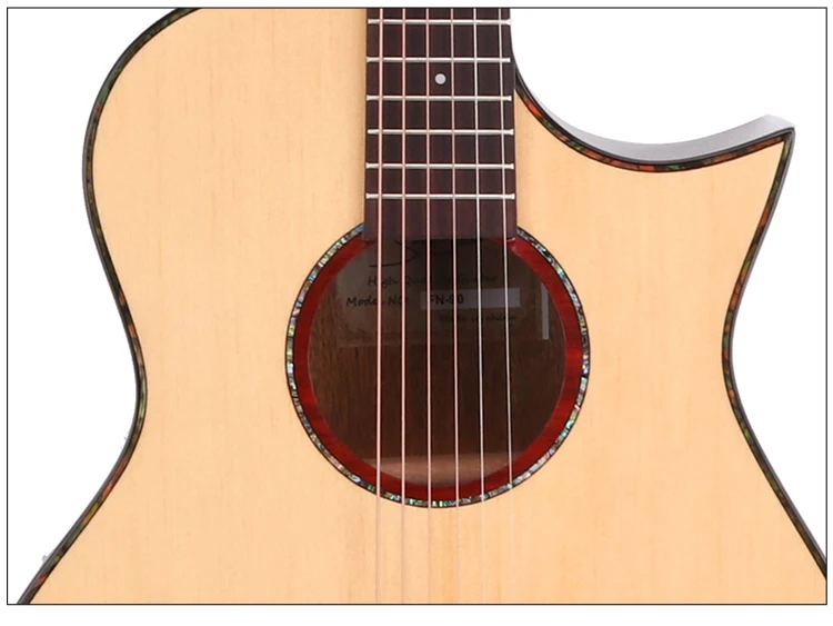 Smiger Solid wood acoustic guitar with pickup Guitar acoustic