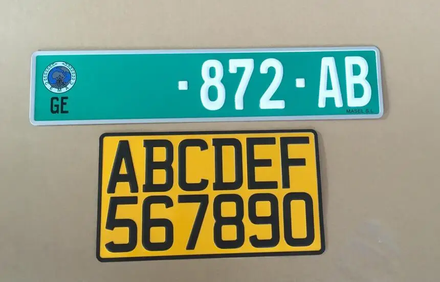 Custom car license plate, high quality cheap price printed aluminium blank car number plate
