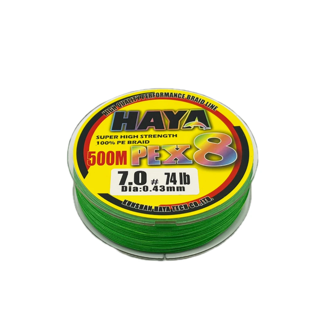 HAYA X8 лучшая рыболовная леска невероятная 300 м 500 1000 плетеная высокопроизводительная 7-300lb