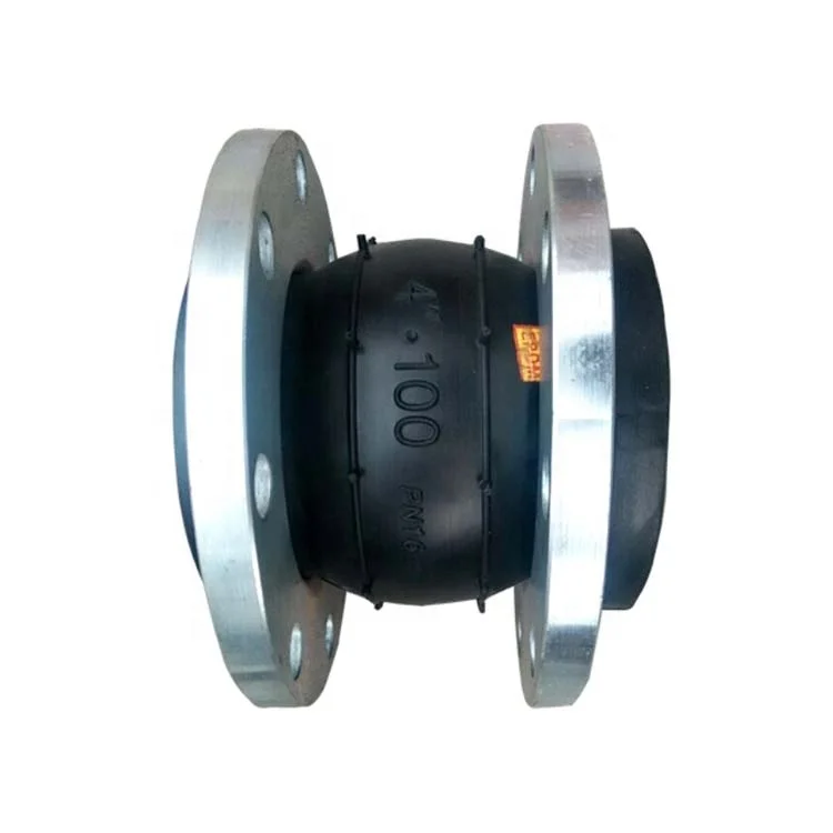 DIN Standard Single Ball Double Flanged PN16 DN100 Rubber Expansion Joint For Building Pipe System by Malaysia