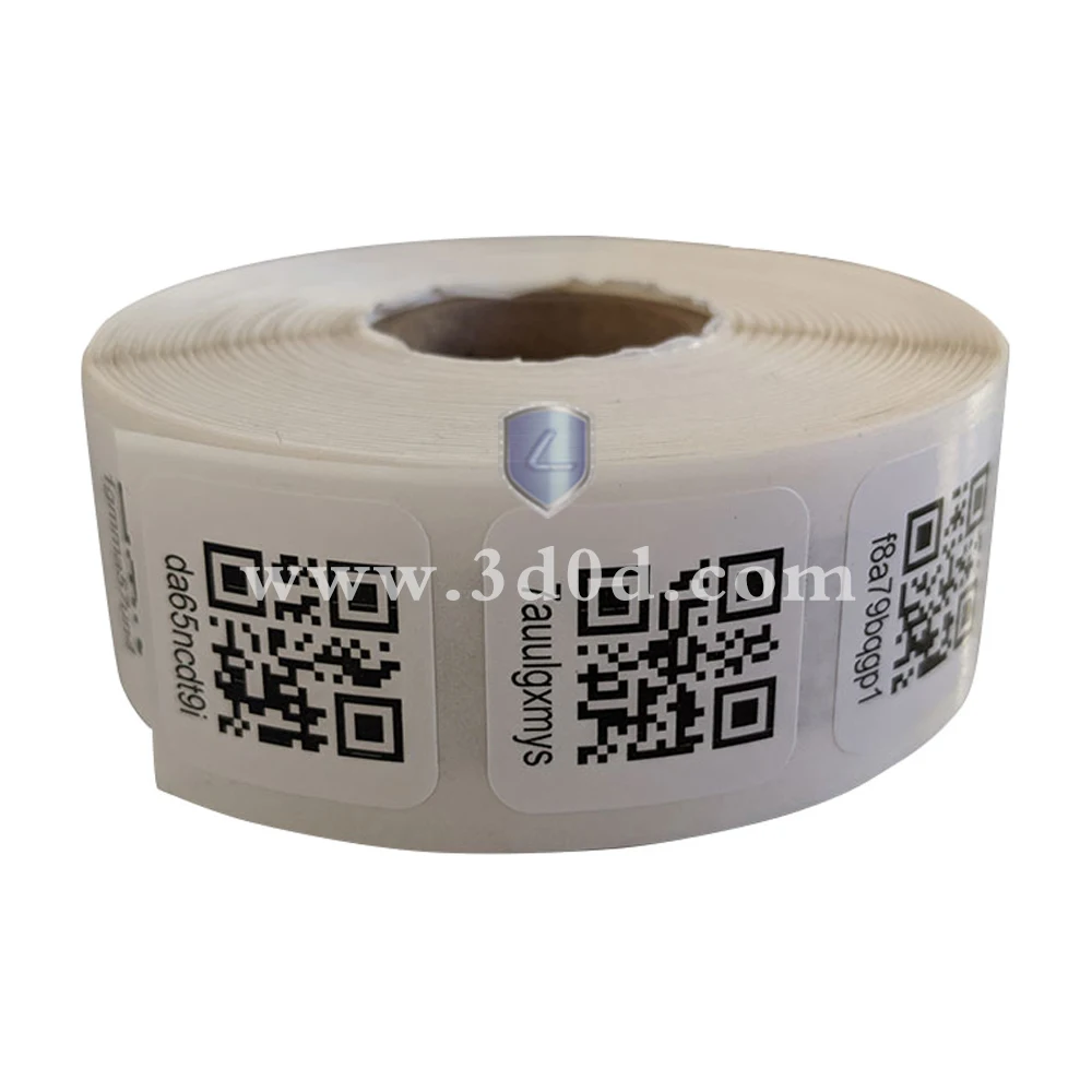 Blank Label Thermal Transfer Paper Barcode Label\ttransparent Adhesive Sticker