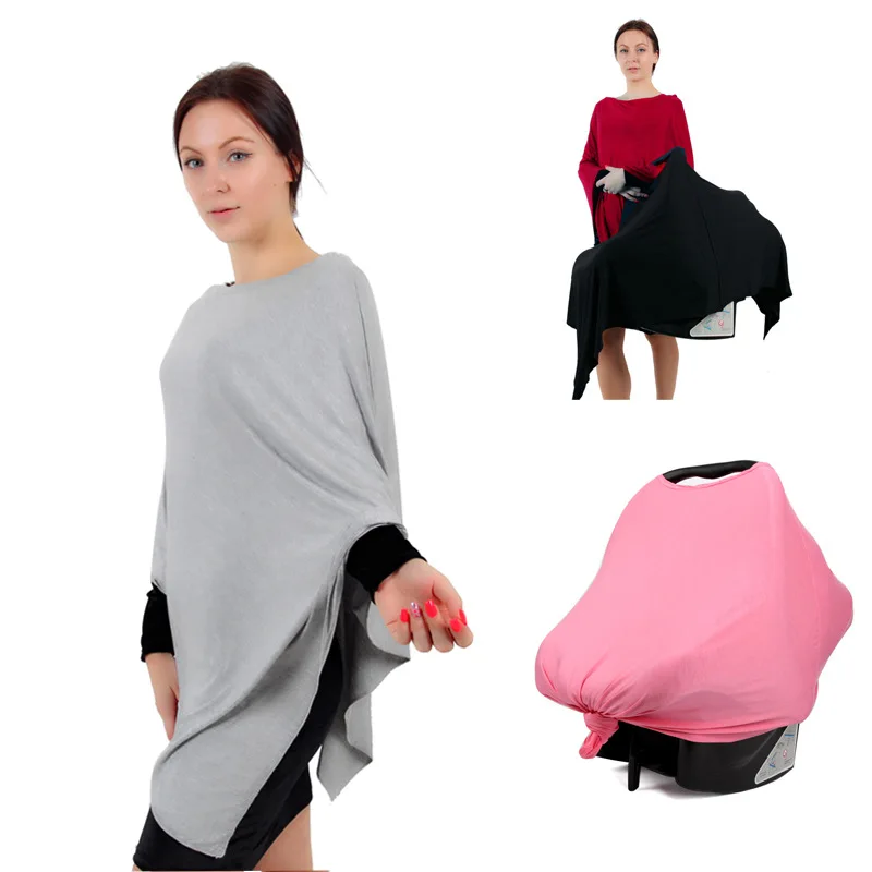 Multi-use Baby Stretchy Breastfeeding Nursing Apron Cover Up Full Privacy Breast Feeding Nursing Poncho Covers Ups Shawl Cape