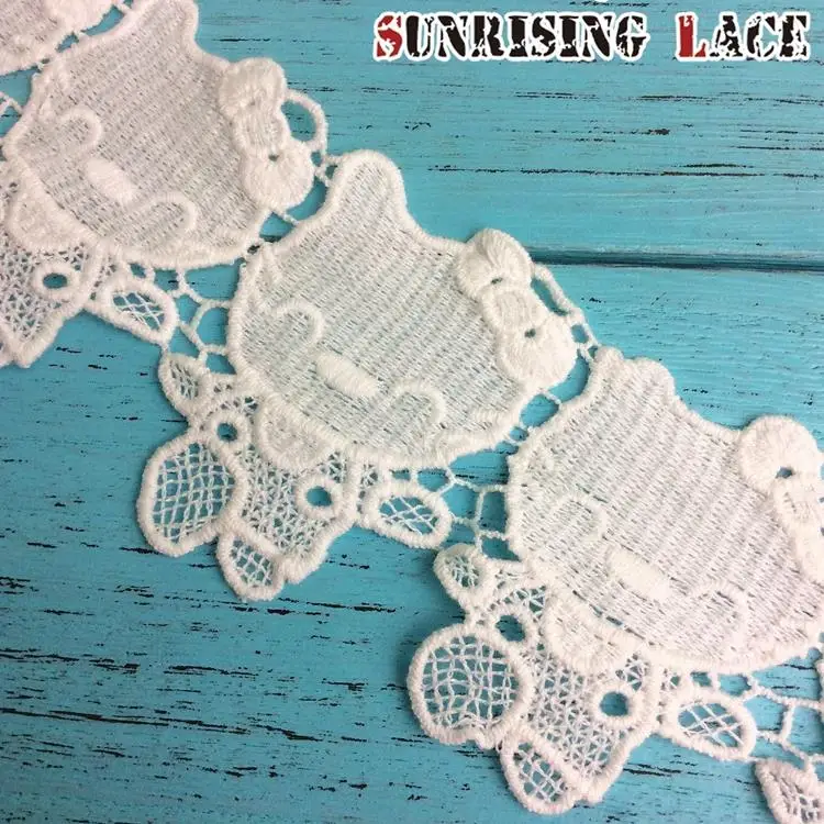 Huge stock Golden Chemical Polyester Wholesale Lace Trim