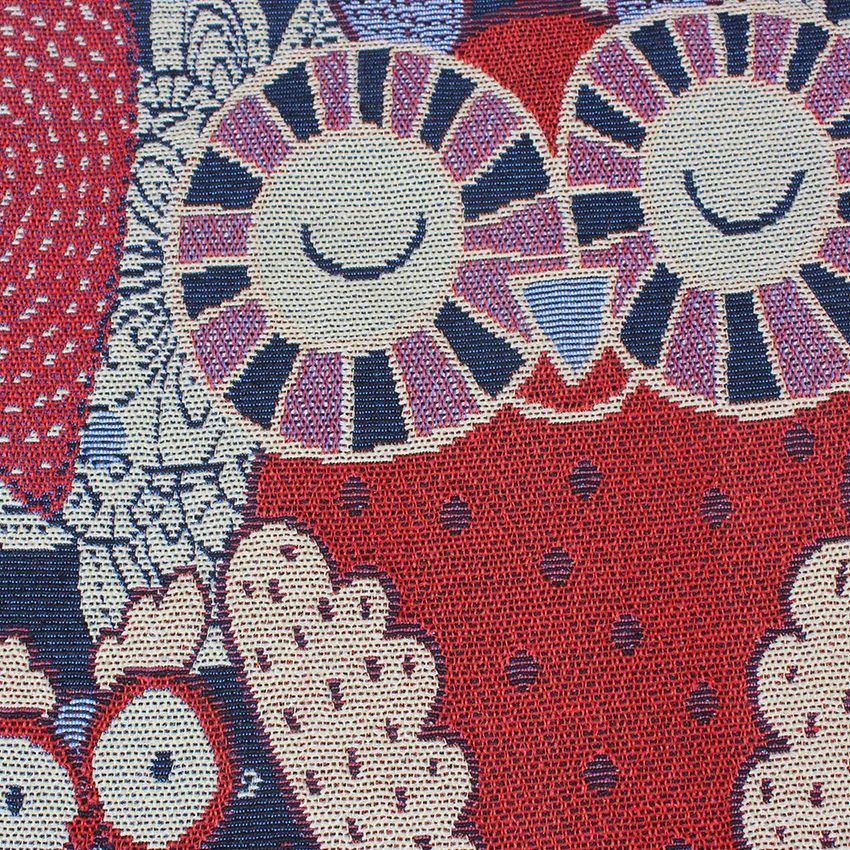 custom design cotton polyester tapestry woven double embroidered tote bag shopping bag with logo