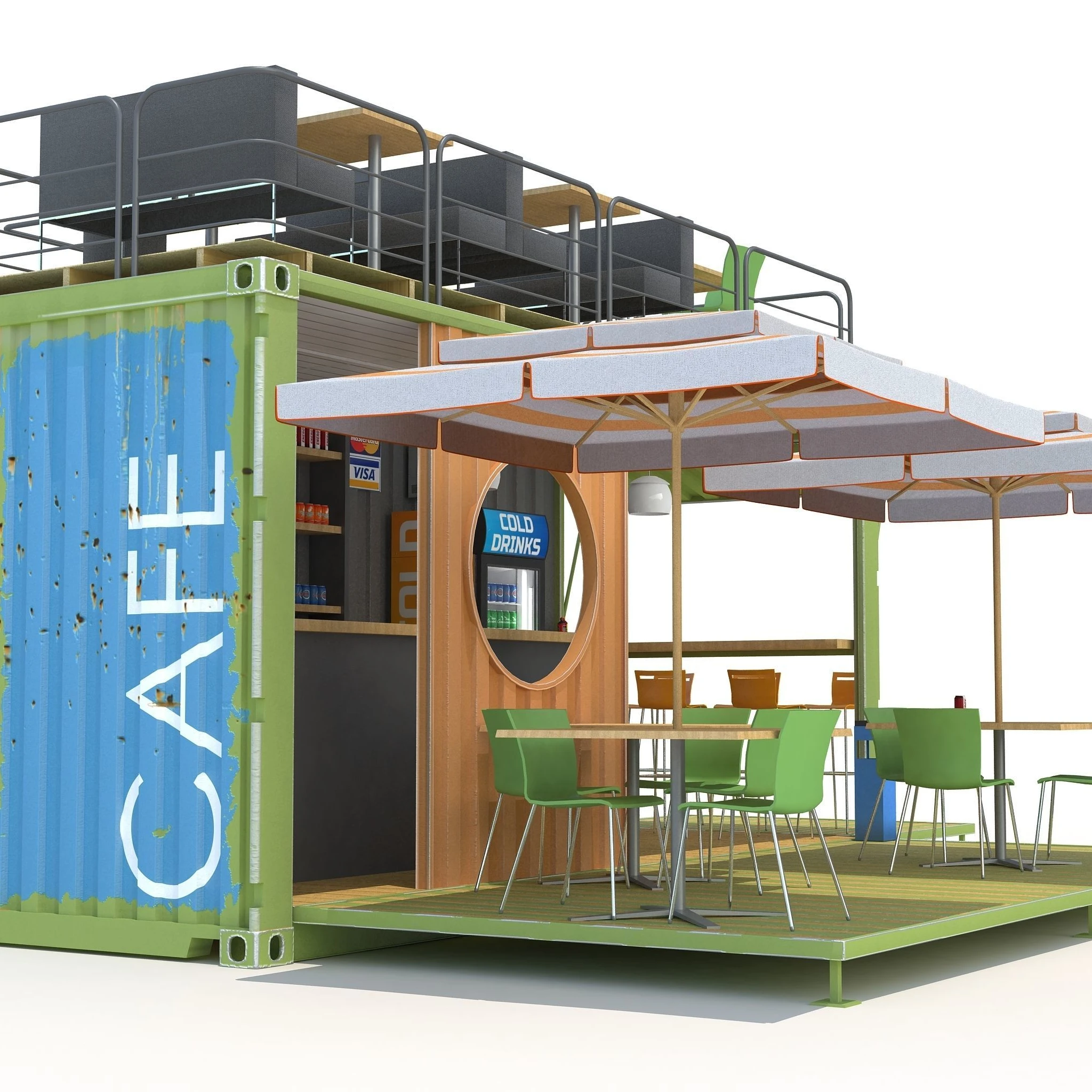 Customized Design Foldable Container Shop Coffee Shop Mini Bar Food Station Shipping Container Shop For Sale