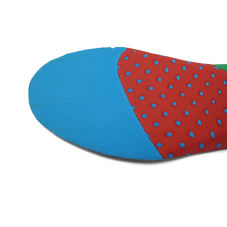 China manufacturer customized unisex comfortable eva foam removable arch support orthotic Shoe Insole for kids