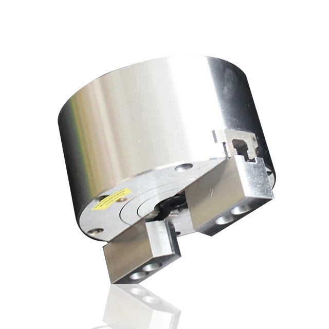 2 jaw Solid Pneumatic Chuck(bulit-in) QS2 For CNC Lathe Machine Rotating Power Chuck clamping tool