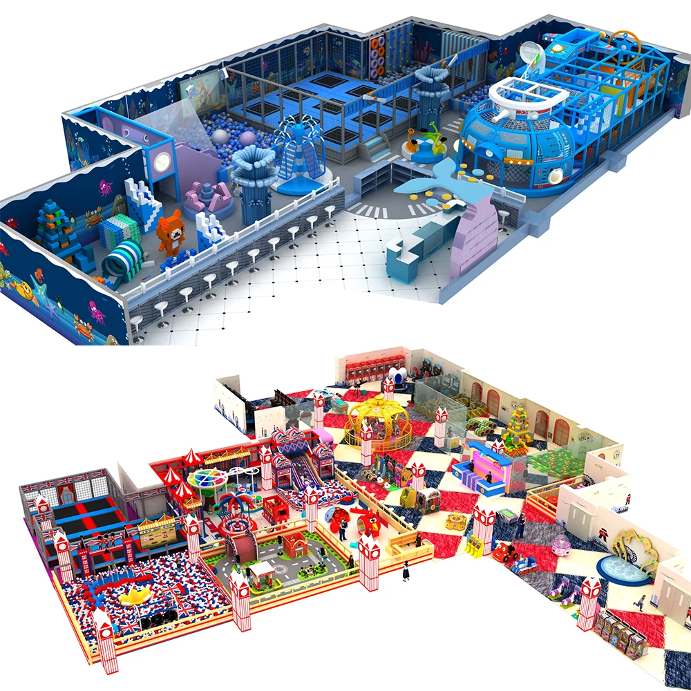 Large Commercial Design Playhouse Toddler Play Ground TownChildren Play Area Soft Baby Zone Kids Indoor Playground Equipment Set