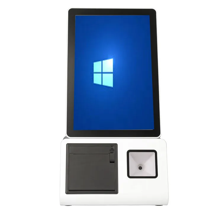 Countertop Self-Ordering Terminal All In One Tablet Self-Service Touch Screen POS System Kiosk For Cafe Retail Store