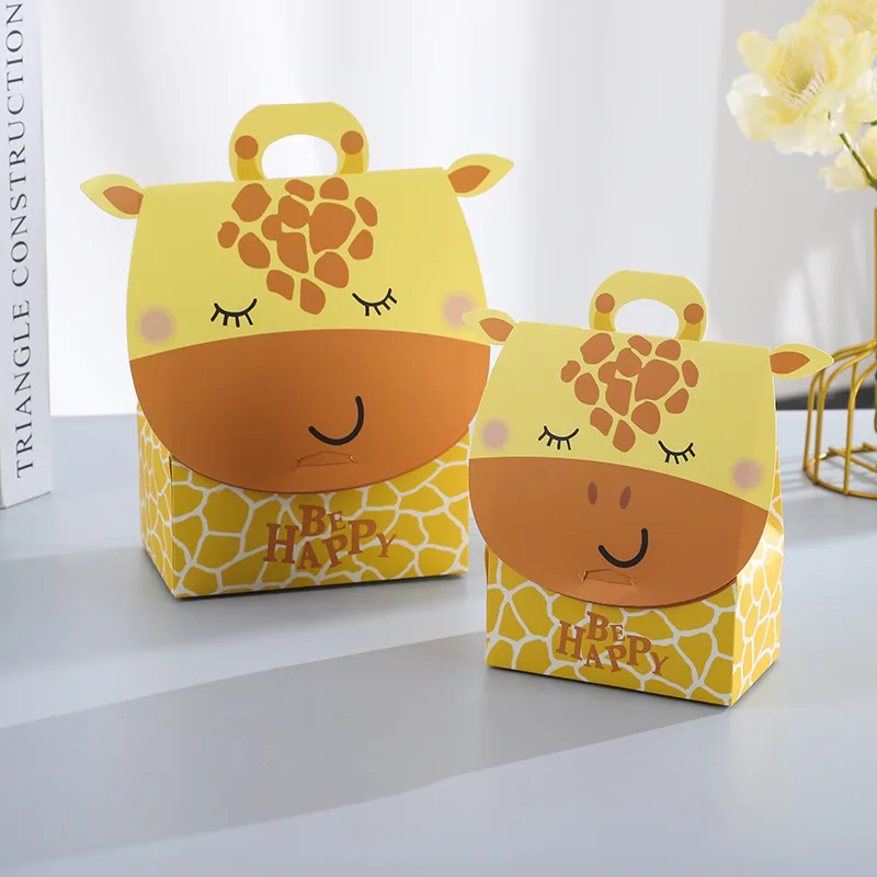 Manufacture Glossy Finish Color Printed Children Chocolate Biscuit Small Party Favor Paper Candy Box