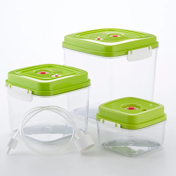 Plastic Container for Food storage Multiple sized Vacuum Canister Food Container With Custom Logo High Food Quality