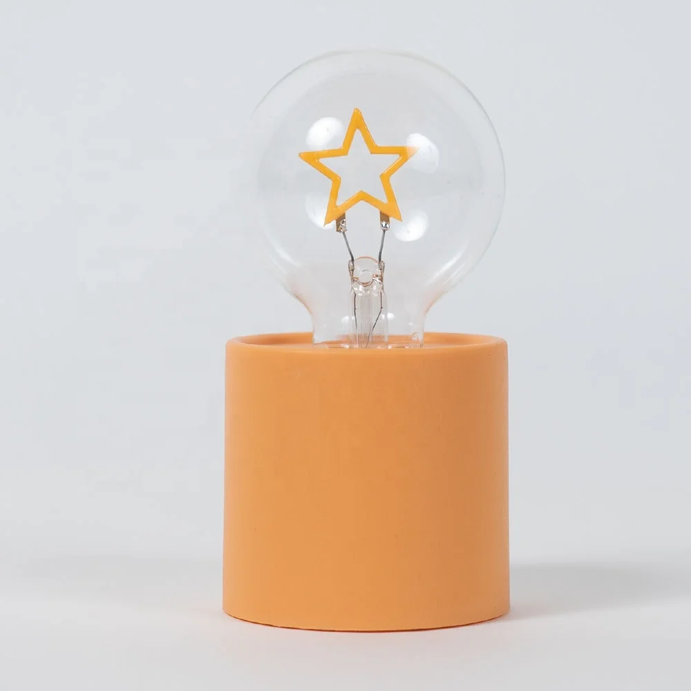 Battery operated Vintage Lamps Table Lamp Base E26 E27 Bulb Small Desk Christmas Decoration Night Lamp