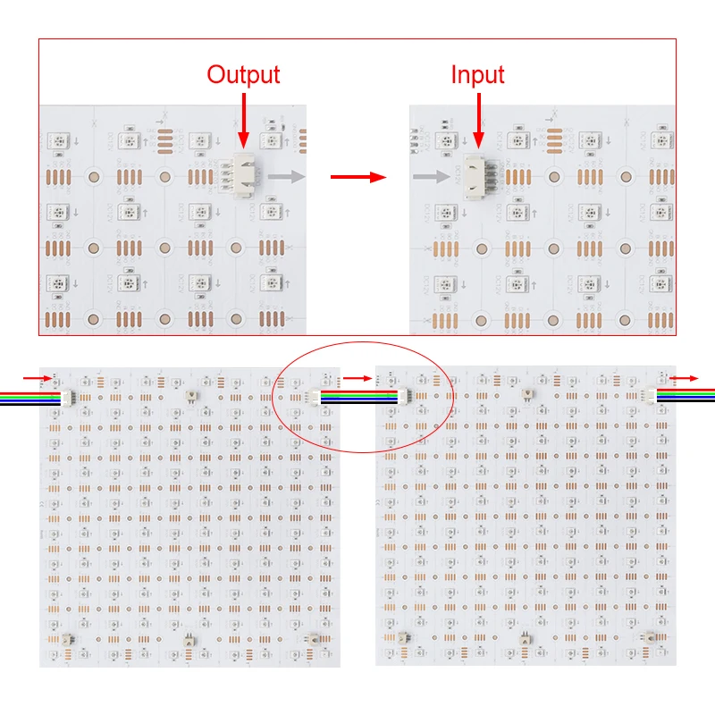 SPI dmx flexible LED matrix panel 12v 250*250mm pixel led sheet led panel matrix cuttable