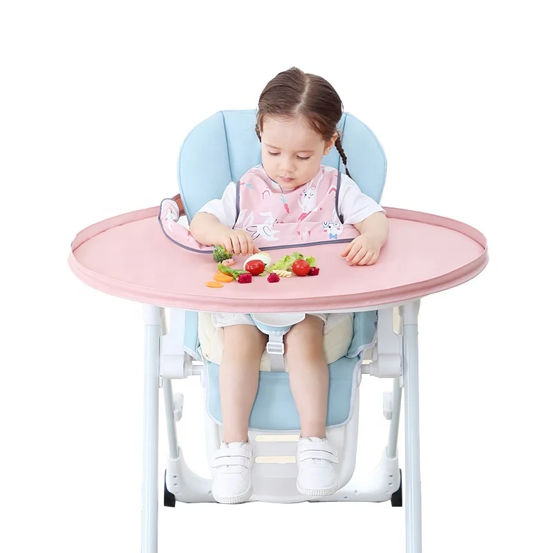 
Factory Wholesale longsleeve baby bib cover high chair tray overall table bib for baby boy girl 