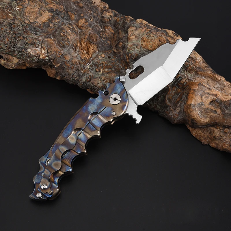 Best High hardness material D2 mens hunting survival folding tactical pocket knife wholesale