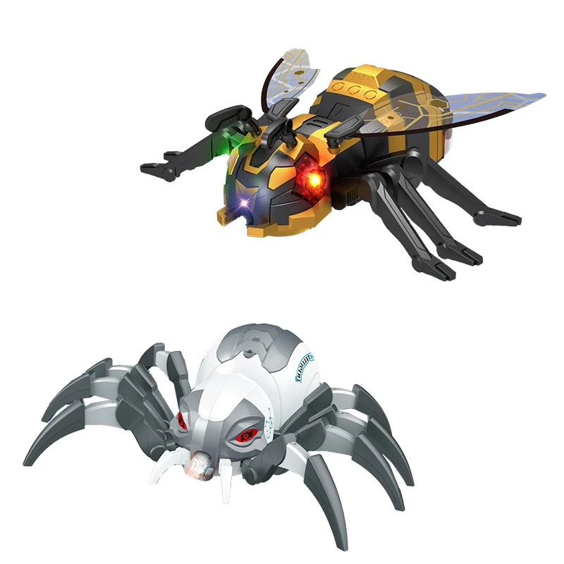 Kids Toy 2.4g Rc Animal Toys Smart Mist Spray Dancing Mechanical Remote Control Honey Bee Toy With Music