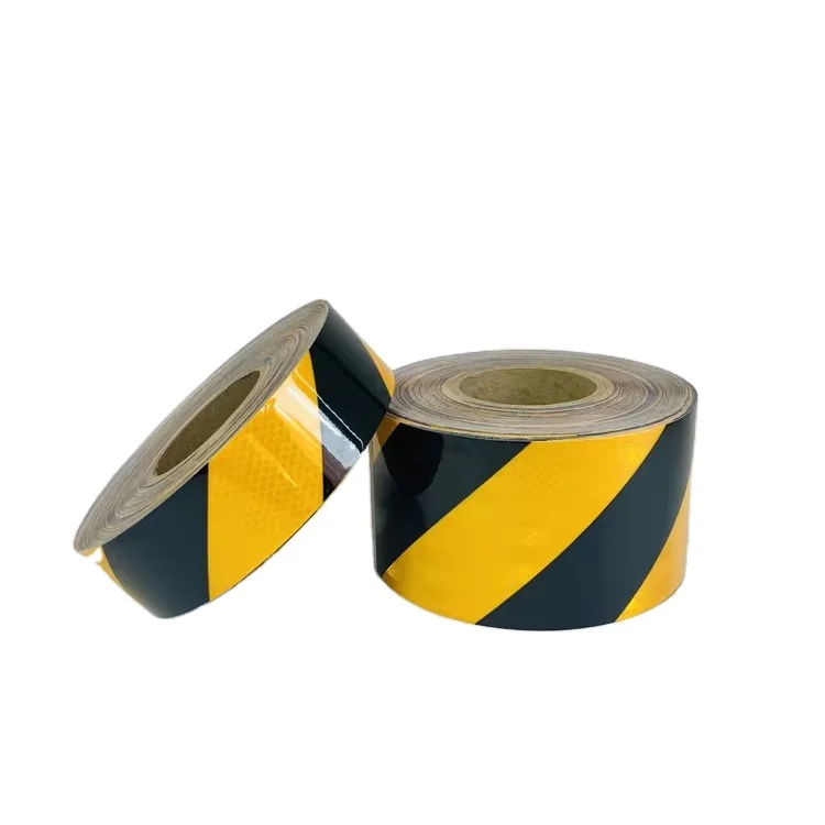Reflective material manufacturer safety custom high light reflective tape red white diagonal reflective strip