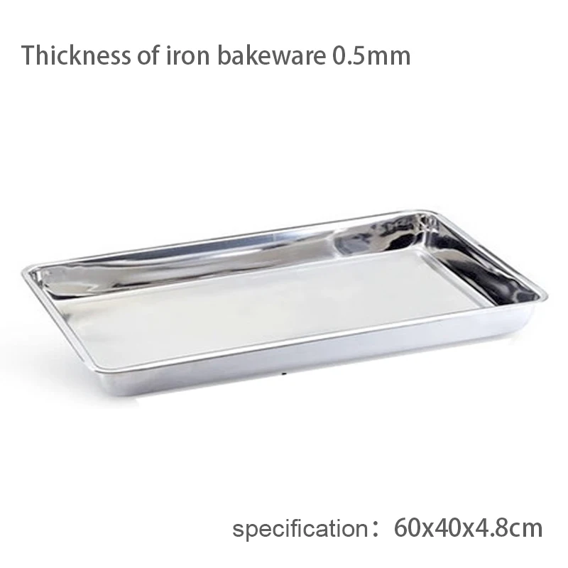 Commercial Aluminum Metal Sheet Baking Tray  Dish Iron Baking Pan With Full Size