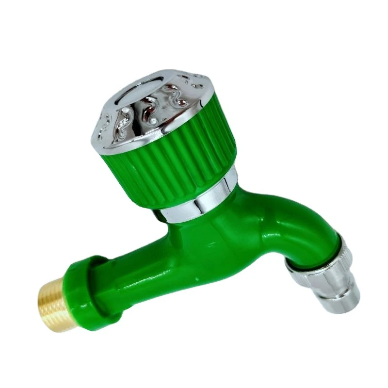 Plastic PP ABS faucet cold water faucet quick opening Blue  brown yellow  white green faucet