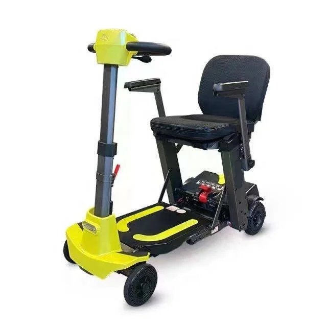 2023 High-end Elderly Disabled Remote-controlled Compact Lighting Folding  Electric Scooter Intelligent Scooter Wheelchair