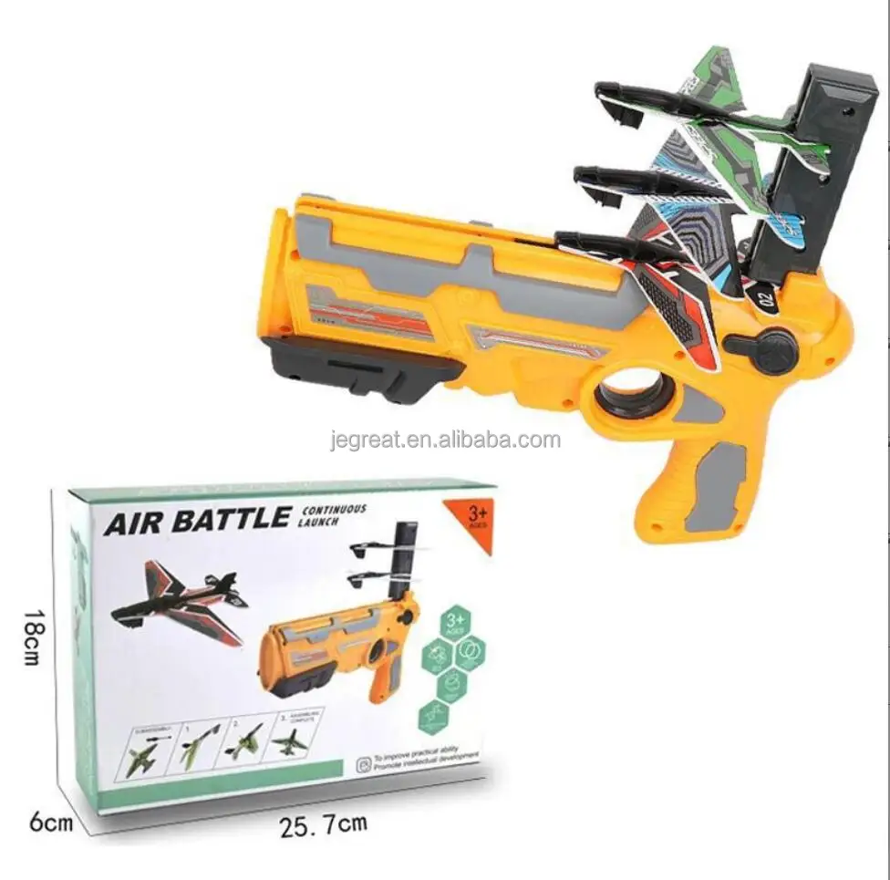 Airplane Launcher Toys  Glider Catapult Plane Outdoor Flying Toy gun