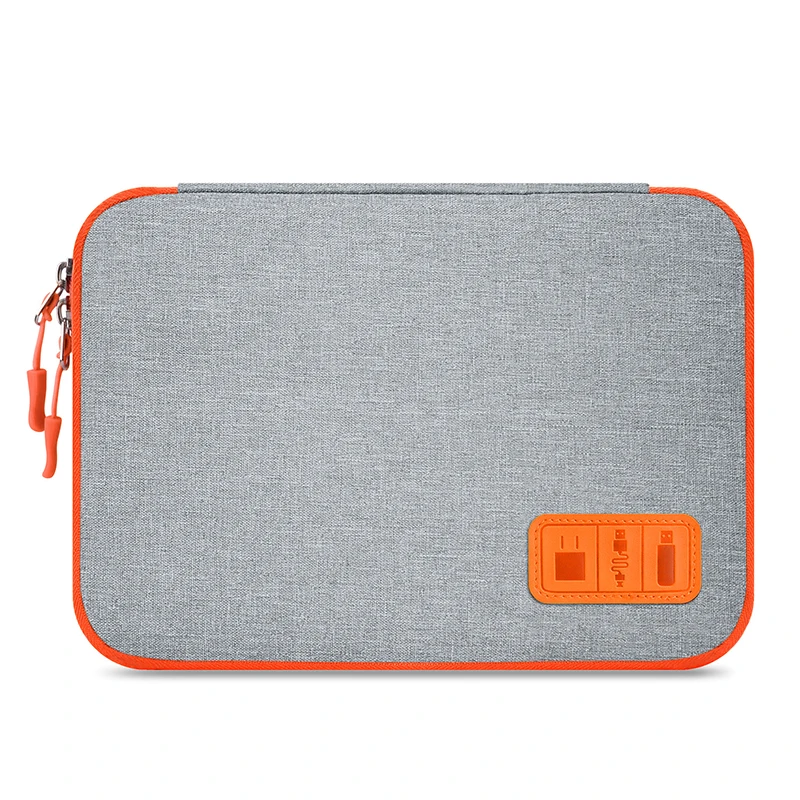 Zipper Carrying Bag Tablet Sleeve Electronic Accessories Pouch Elastic Mesh Cable Organizer Storage Bag USB Charger Hard Drive