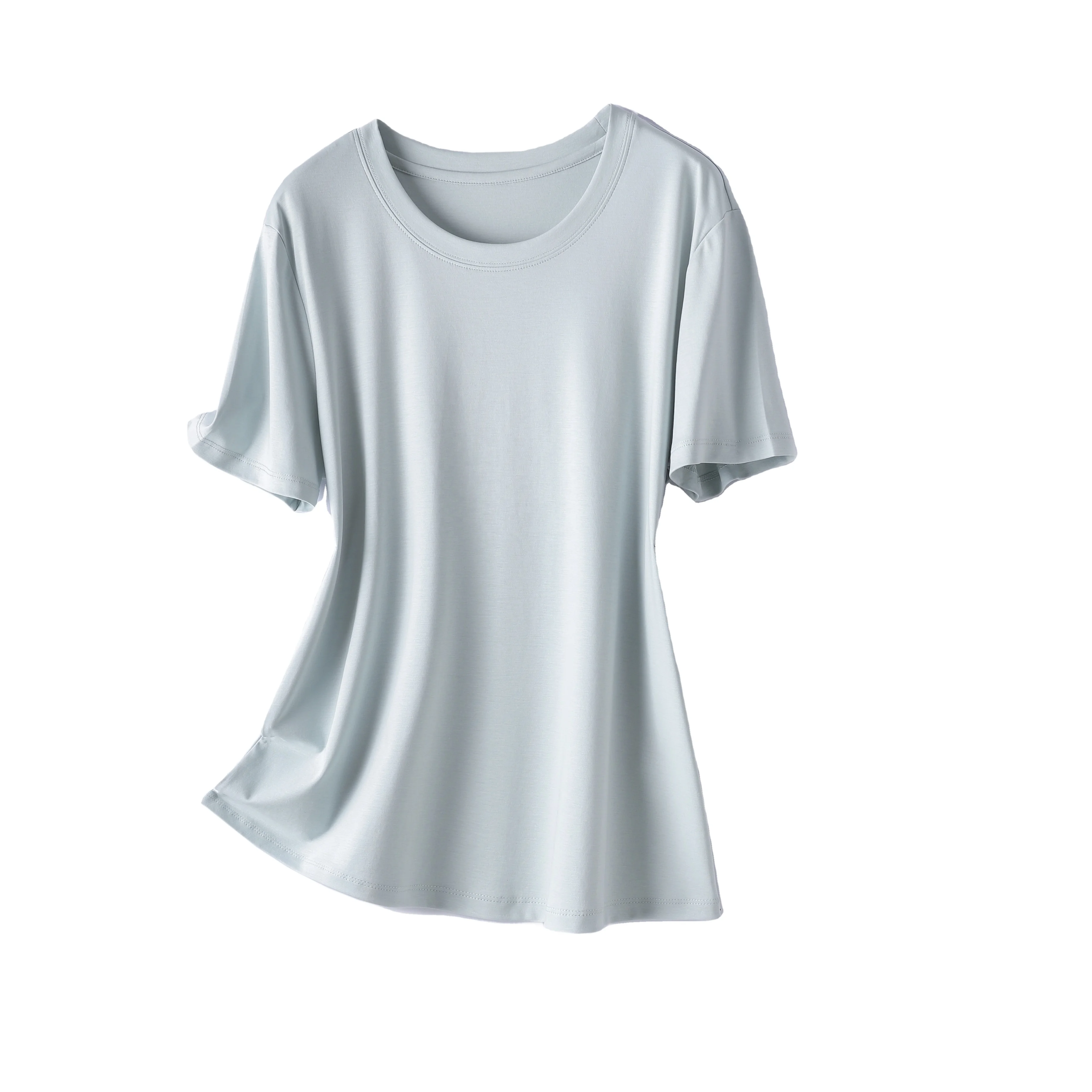 2021 summer manufacturers direct sales  high quality loose sexy real silk T-shirt for women