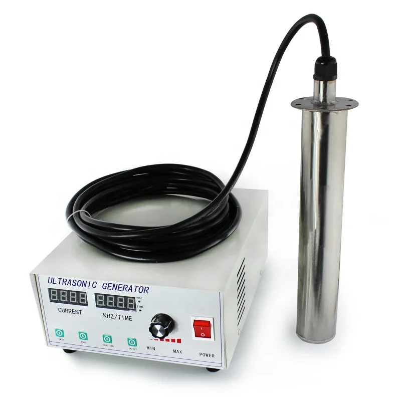 Immersible ultrasonic transducer tube high power 180W piston probe sonicators CR-1003