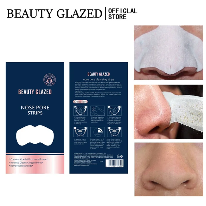 Wholesale In Stock Skin Care Beauty Face Care Remove Blackhead Acne Remover Clear Black Head Nose Strips