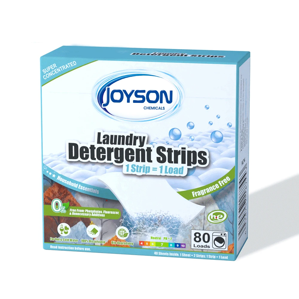 Washing Clothes Eco Friendly laundry detergent paper sheets laundry strips