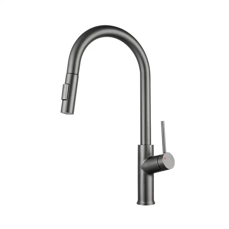 Traditional Kitchen Taps Single Lever 304 Stainless Steel Brushed 360 Swivel Bathroom And Kitchen Taps