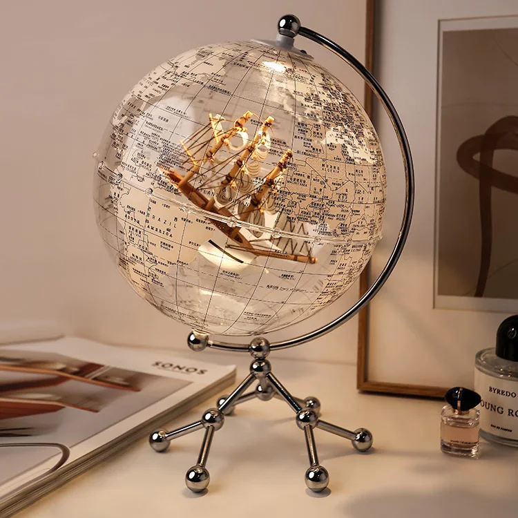 Wholesale Customization New Trend World Globe Lamp With Factory Price Novelty Gifts Globe Earth Map Toy