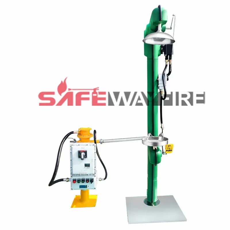 hot sale First-Aid Devices stainless steel  safety eyewash station with foot control for Eye Cleansing