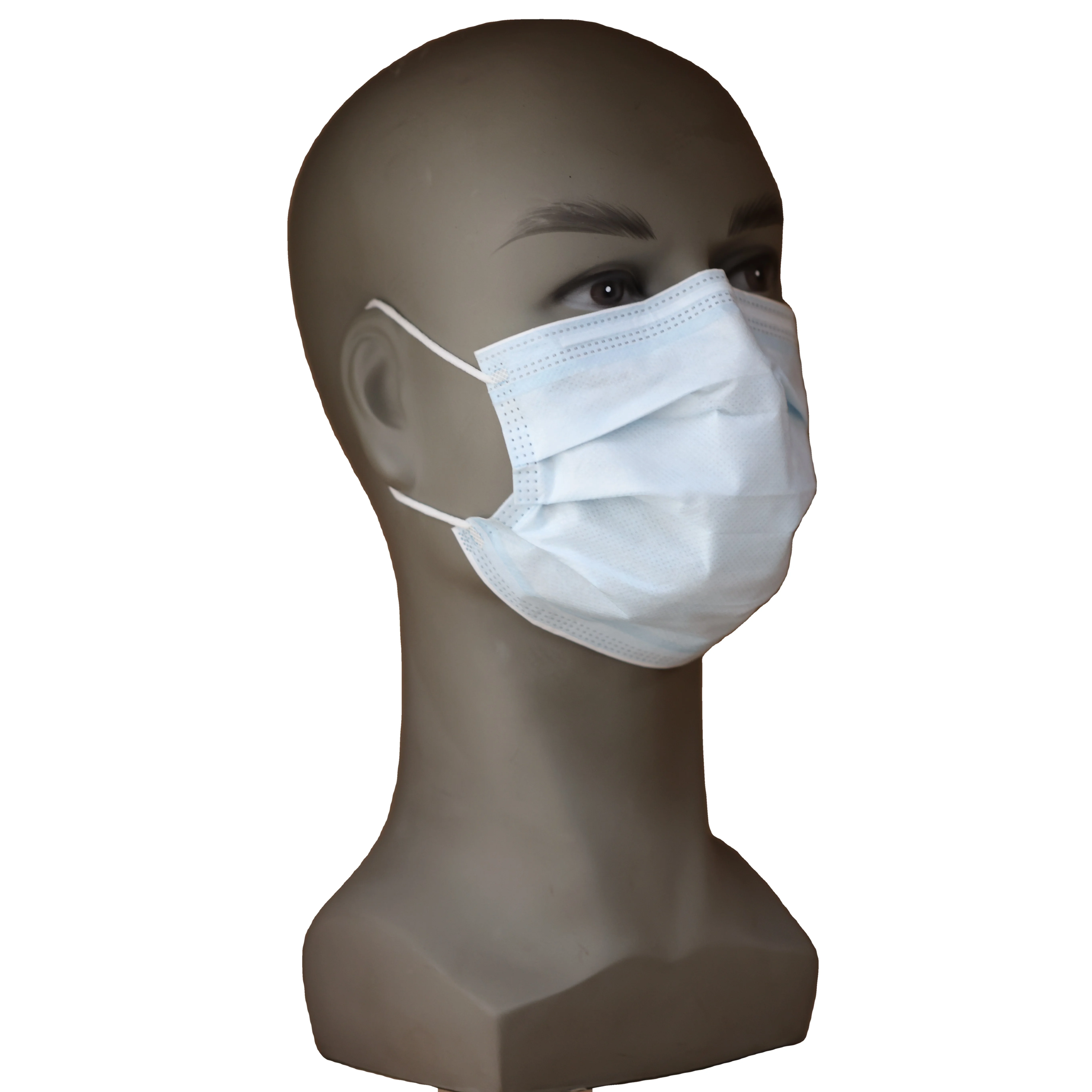 Nose Protection Mask Blue Disposable Facemasks 3 Ply Medical Masks Wholesale Level 3 Non-woven Fabric Adults 100% Polyester