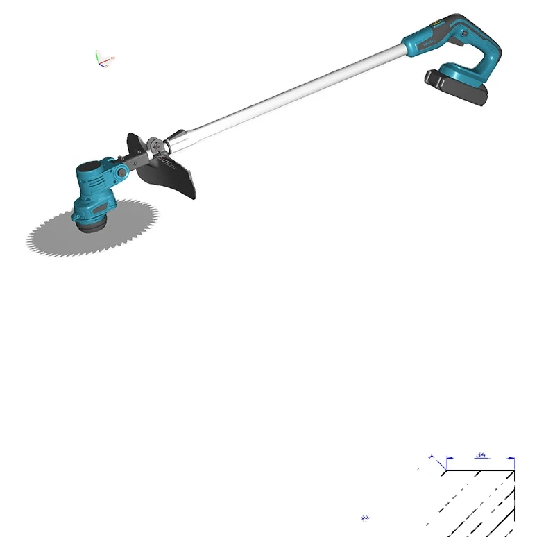 New Style 24V   Brushless Electric Cordlesschina high quality  lawn mower for grass/hill