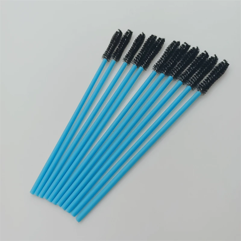 Microfiber Materials Small Micro Mascara Applicator Kit Disposable Glitter Long Tip Eyelashes Brush For Eyelashes