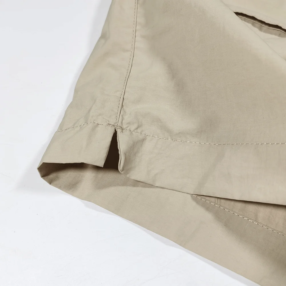 Summer Mens Cargo Quick drying Casual Sweatpants Custom logo Belt buckle Blank Woven Nylon Shorts With Multiple Pockets