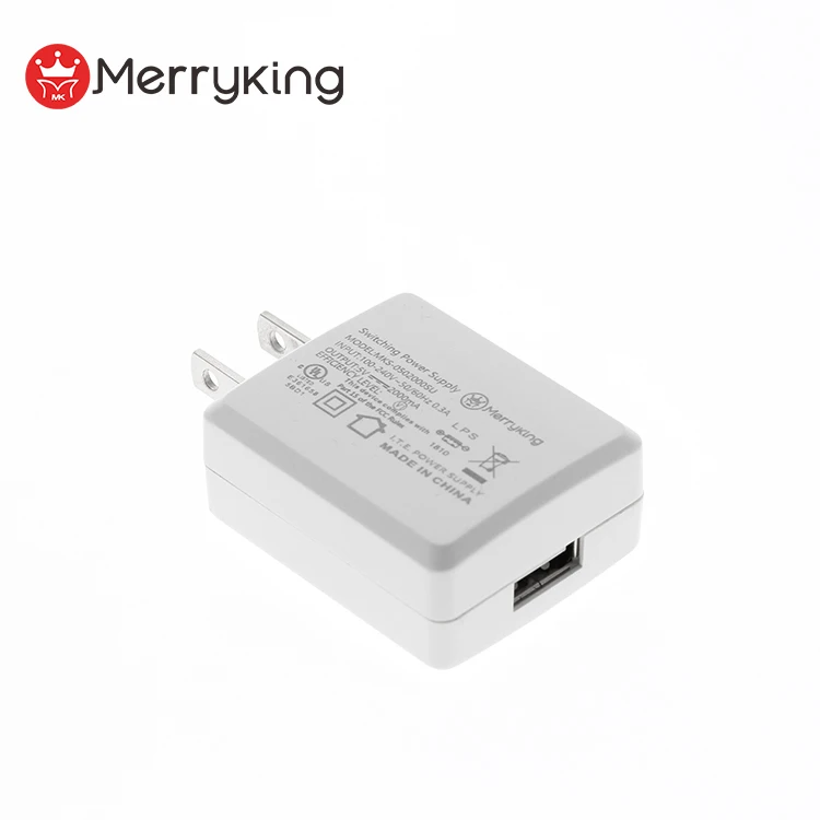  UL cUL сертифицированное USB настенное зарядное устройство 5V 0.5A 1A 1.5A 2A 3A адаптер