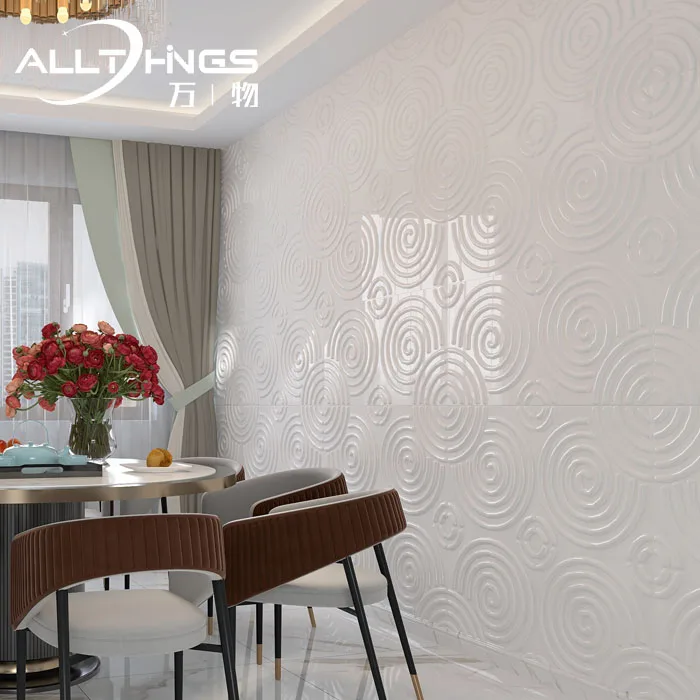 Wall decorative tiles 3d PVC Luxury vinyl wallpaper interior plastic 3d texture PVC wall panel