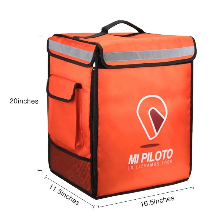 large capacity commercial food carry cooler bags pizza insulated thermal backpack motorcycle delivery bag