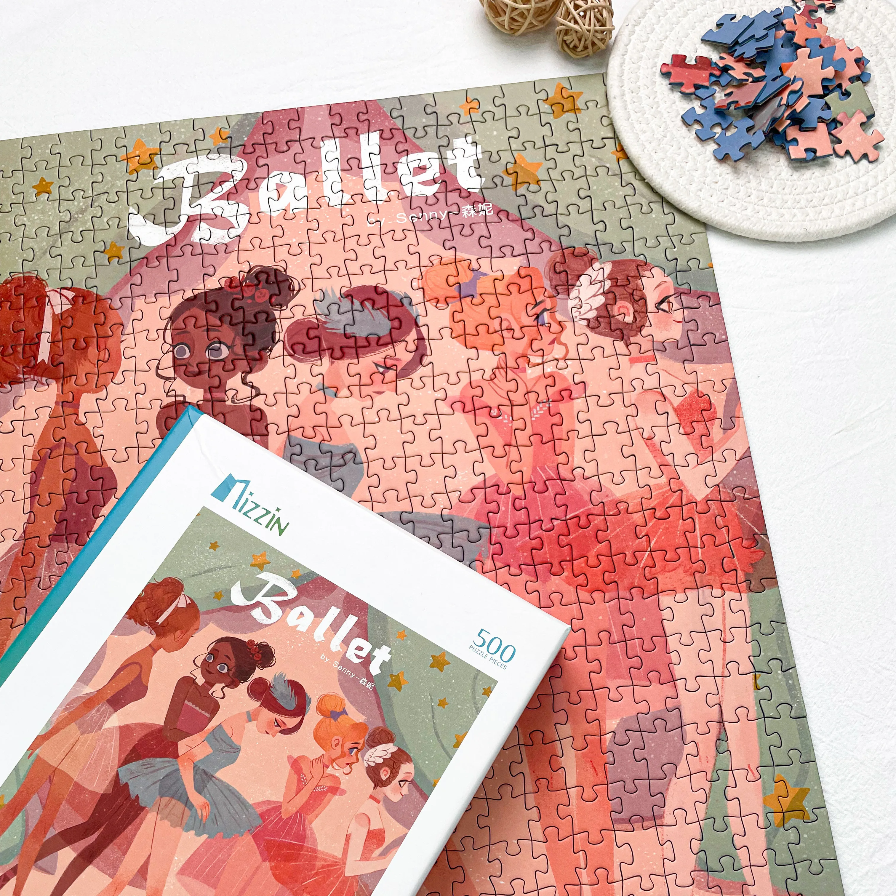 2024 Персонализированная пользовательская игра-головоломка 100 500 1000 2000 штук головоломки для взрослых детей