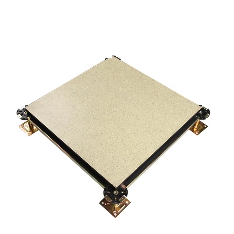600x600mm conductive raised flooring Network Management Center Conductive ceramic residential raised floor system
