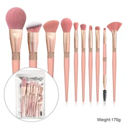 private label themed vegan makeup brush sets with belt bag premium 7 piece 24 piece double sided makeup brush set