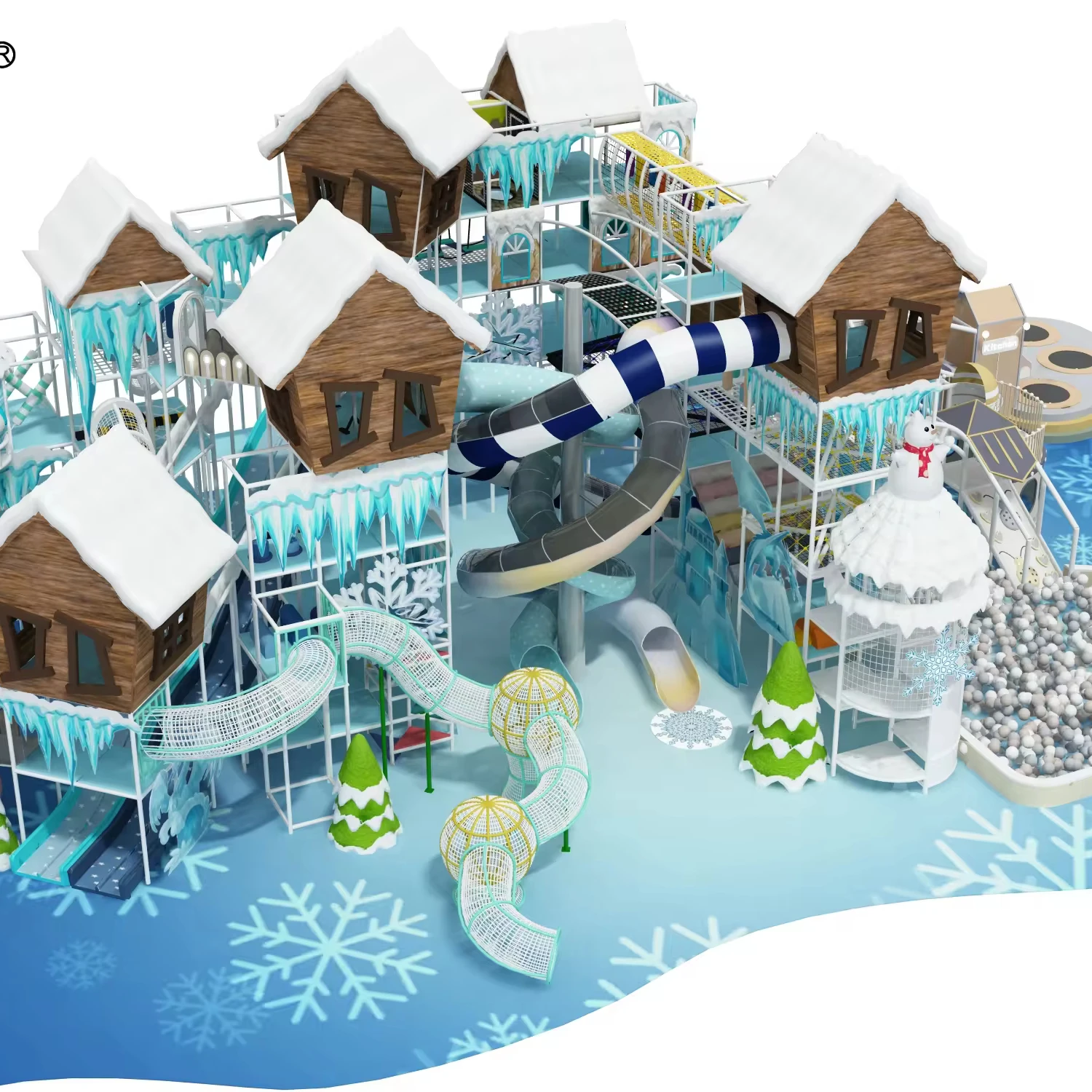 Ice And Snow Castle Theme New Design Indoor Playground for Sale