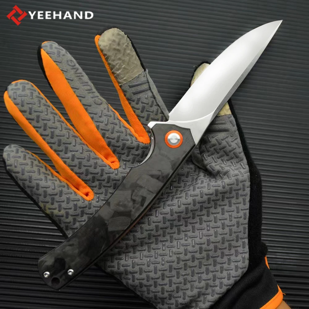 Hot Sell potable edc camping  5CR15 stainless steel tactical folding knife outdoor knife