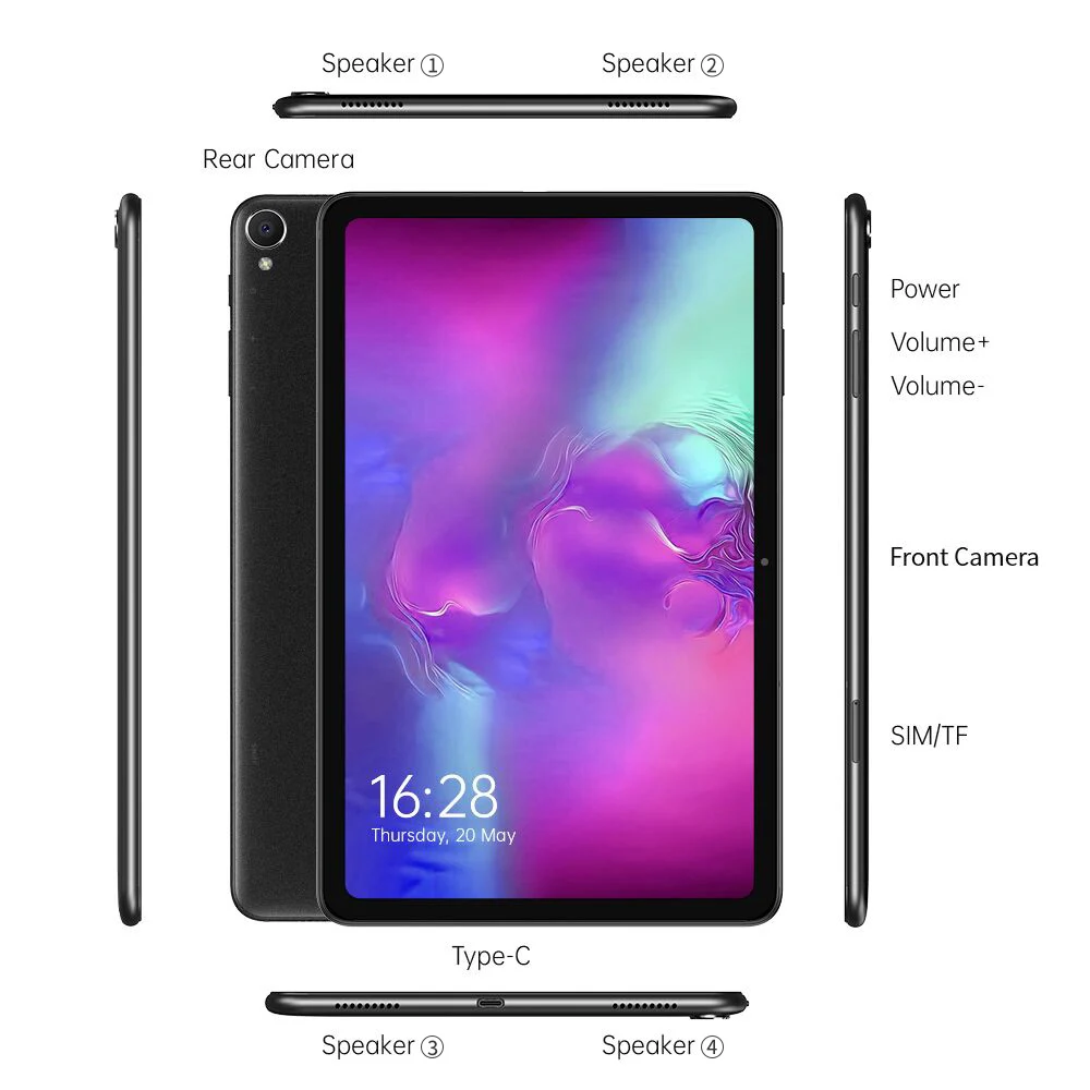 Ветвью ALLDOCUBE iPlay 40 Pro 10 4 дюймов планшетный ПК с системой андроида и 11 8 Гб оперативной памяти 256 ГБ ROM Octa Core T618 аппарат не привязан к оператору сотовой телефон Tablet 2K